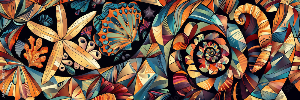 Vibrant and intricate abstract banner. Panoramic web header. Wide screen wallpaper Vibrant and intricate abstract banner. Panoramic web header. Wide screen wallpaper
