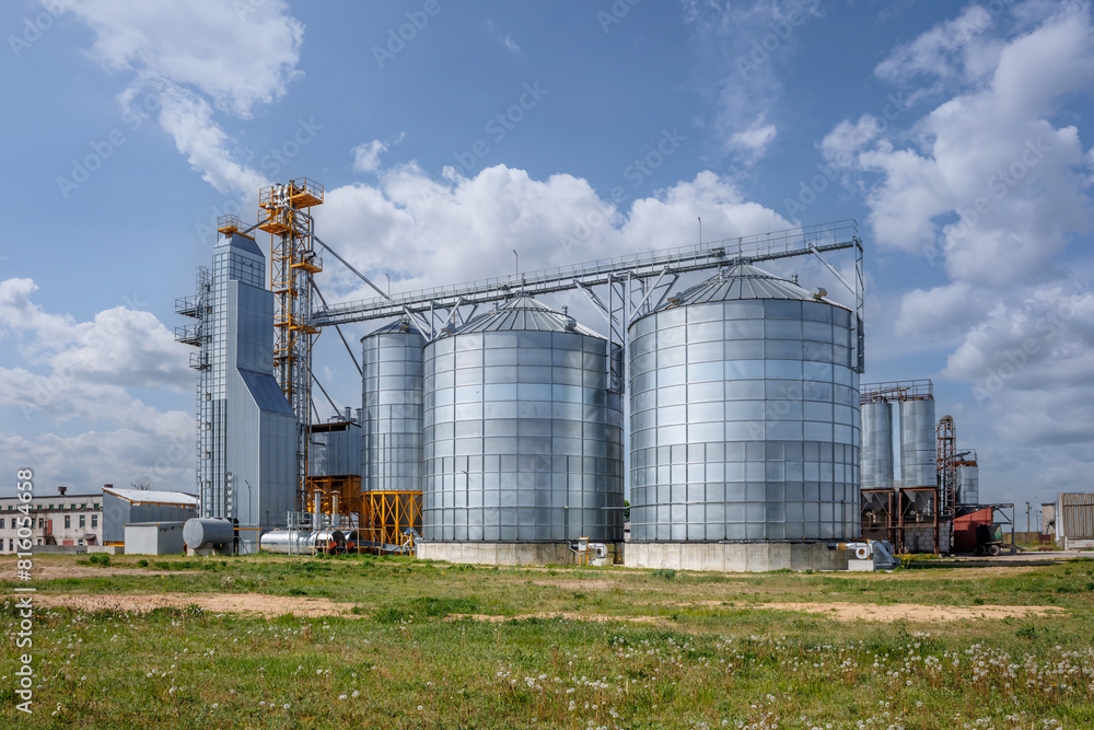 silos granary elevator on agro-industrial complex with seed cleaning and drying line for grain storage silos granary elevator on agro-industrial complex with seed cleaning and drying line for grain storage