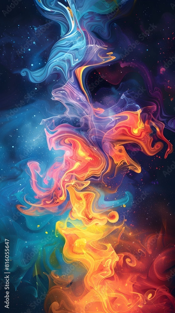 Vibrant Psychedelic Swirling Fluid Frame with Tie Dye Effect Glowing Cosmic Digital Artwork Vibrant Psychedelic Swirling Fluid Frame with Tie Dye Effect Glowing Cosmic Digital Artwork