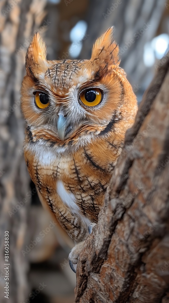Owl headshot with closeup of face created by ai Owl headshot with closeup of face created by ai