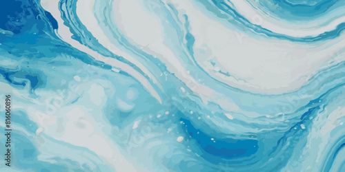 Sea water ocean wave vector background. Blue water ocean sea wave seamless background. Water  ocean wave white and soft blue aqua, teal texture.