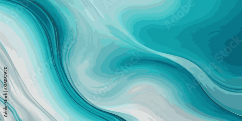 Vector watercolor ocean wave line blue and white background. Ocean sea art with natural template. Seamless soft blue ocean pattern wave water background.