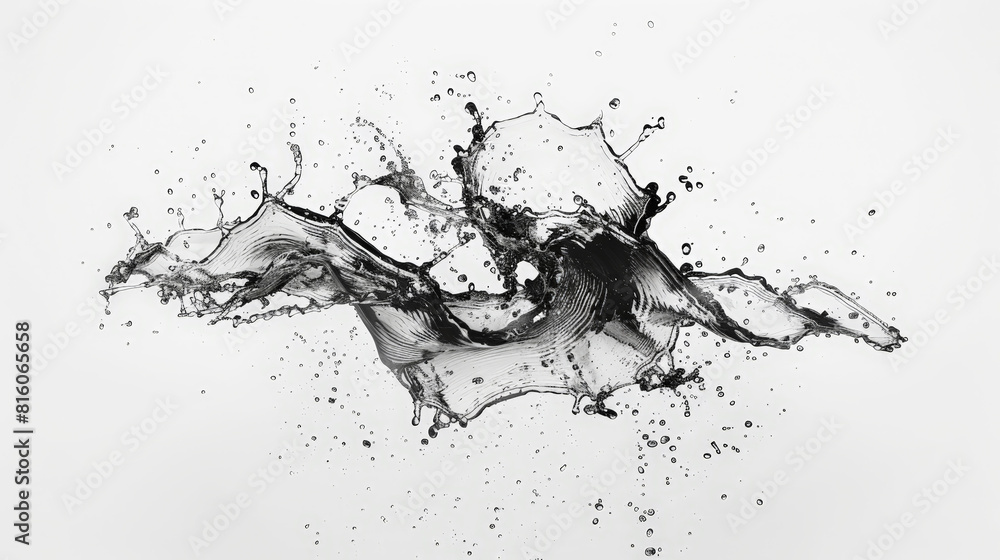 water splash isolated on white water splash isolated on white