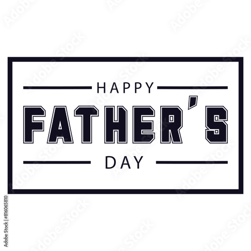 Happy Father's Day. Dad is like a big tree in the shade of which we are all free. My father is my hero. Dad and the kids are playing. Yellow background silhouette man. Vector Illustration art.