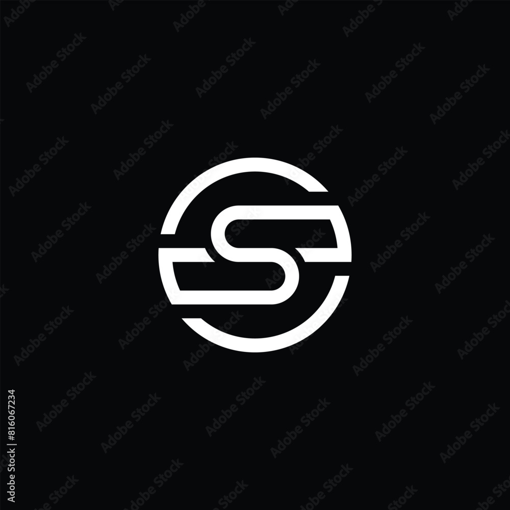 Obraz premium CSC letter monogram logo design vector