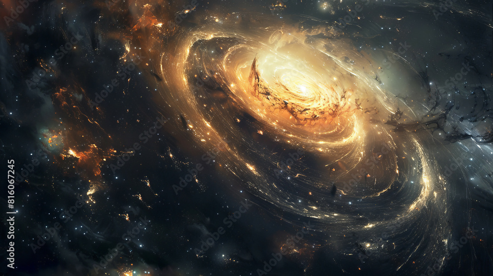Hyper-Realistic Beauty Impressive Galaxy Nebula Captured in Stunning Detail and Splendor Hyper-Realistic Beauty Impressive Galaxy Nebula Captured in Stunning Detail and Splendor