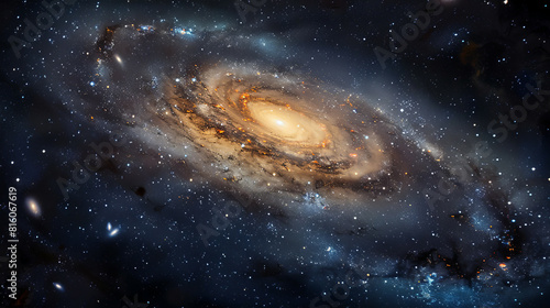 Hyper-Realistic Beauty Impressive Galaxy Nebula Captured in Stunning Detail and Splendor