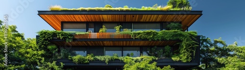 Eco-friendly building in the modern city.
