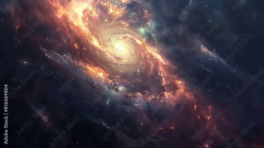 Hyper-Realistic Beauty Impressive Galaxy Nebula Captured in Stunning Detail and Splendor Hyper-Realistic Beauty Impressive Galaxy Nebula Captured in Stunning Detail and Splendor