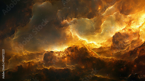  Cosmic Cradle Interstellar Landscape of a Stellar Nursery, Capturing the Birth of Stars and Galactic Evolution