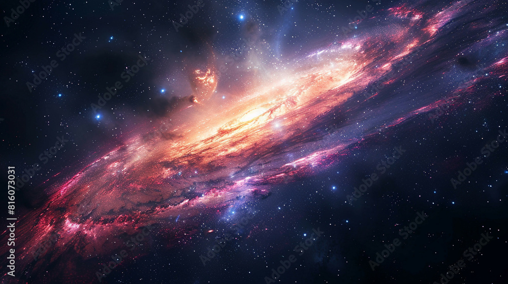 Cosmic Splendor Interstellar Impression of a Distant Galaxy, Unveiling the Majesty of the Universe Cosmic Splendor Interstellar Impression of a Distant Galaxy, Unveiling the Majesty of the Universe