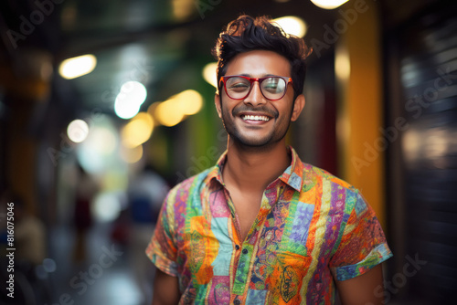 indian man wearing casual clothes