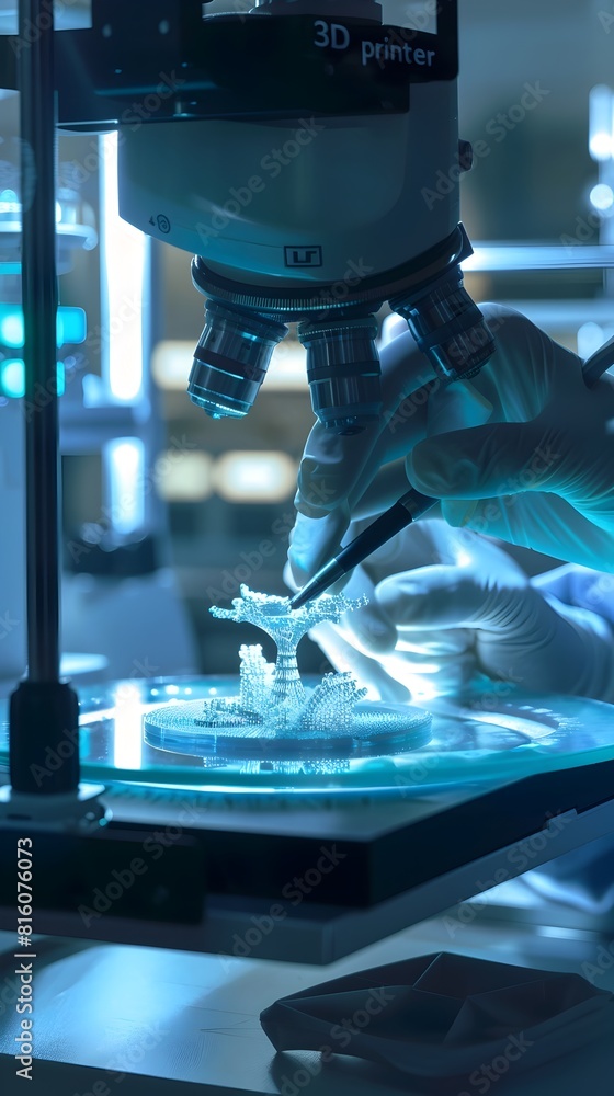 Engineer Using 3D Printer to Fabricate Mechanical Parts in Modern Laboratory Setting Engineer Using 3D Printer to Fabricate Mechanical Parts in Modern Laboratory Setting