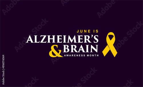 Alzheimer’s and Brain Awareness Month Holiday Concept