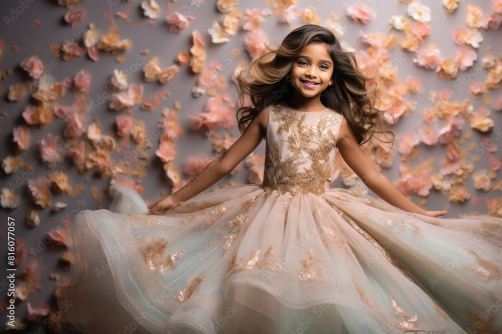 indian girl wearing pastel colour lehenga or long dress. indian girl wearing pastel colour lehenga or long dress.