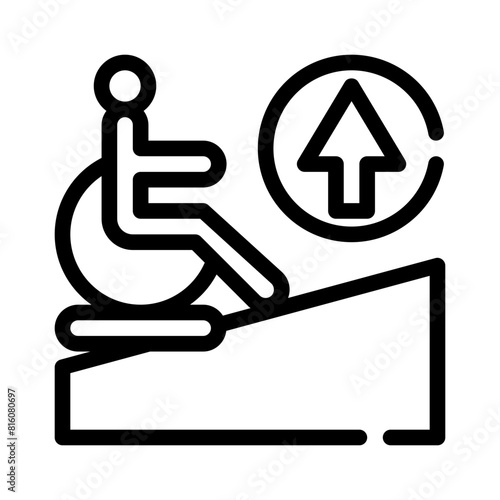 ramp line icon