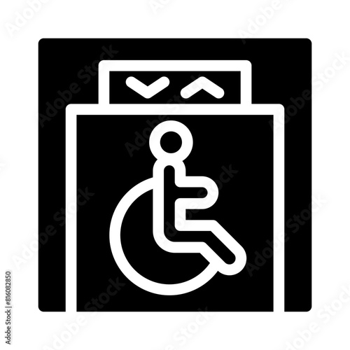 handicap glyph icon