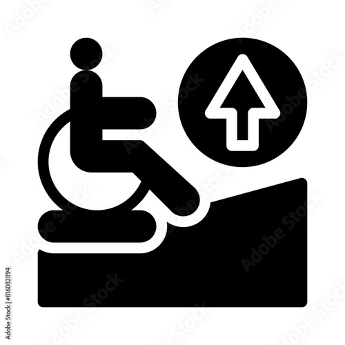 ramp glyph icon