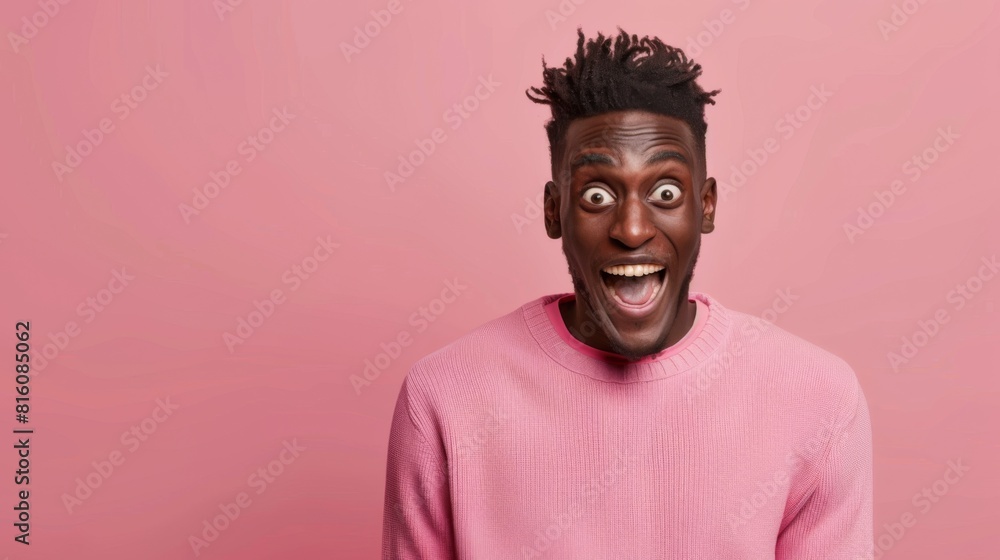 The Exuberant Man in Pink The Exuberant Man in Pink