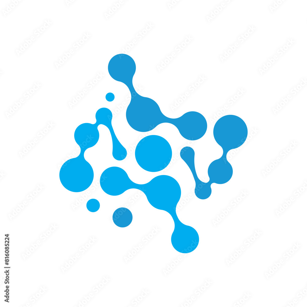 Neuron logo design template flat vector Neuron logo design template flat vector