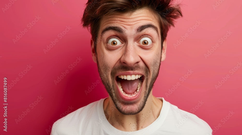 handsome man exited surprise face expression . Male feels shocked. exciting smile and happy adorable rejoices. Very enjoy and fun relax time. wow, handsome man exited surprise face expression . Male feels shocked. exciting smile and happy adorable rejoices. Very enjoy and fun relax time. wow,