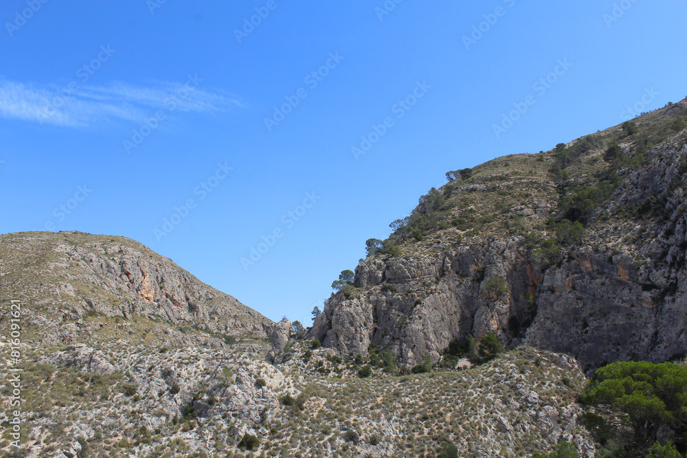 rocks in the mountains, landscape with sky rocks in the mountains, landscape with sky