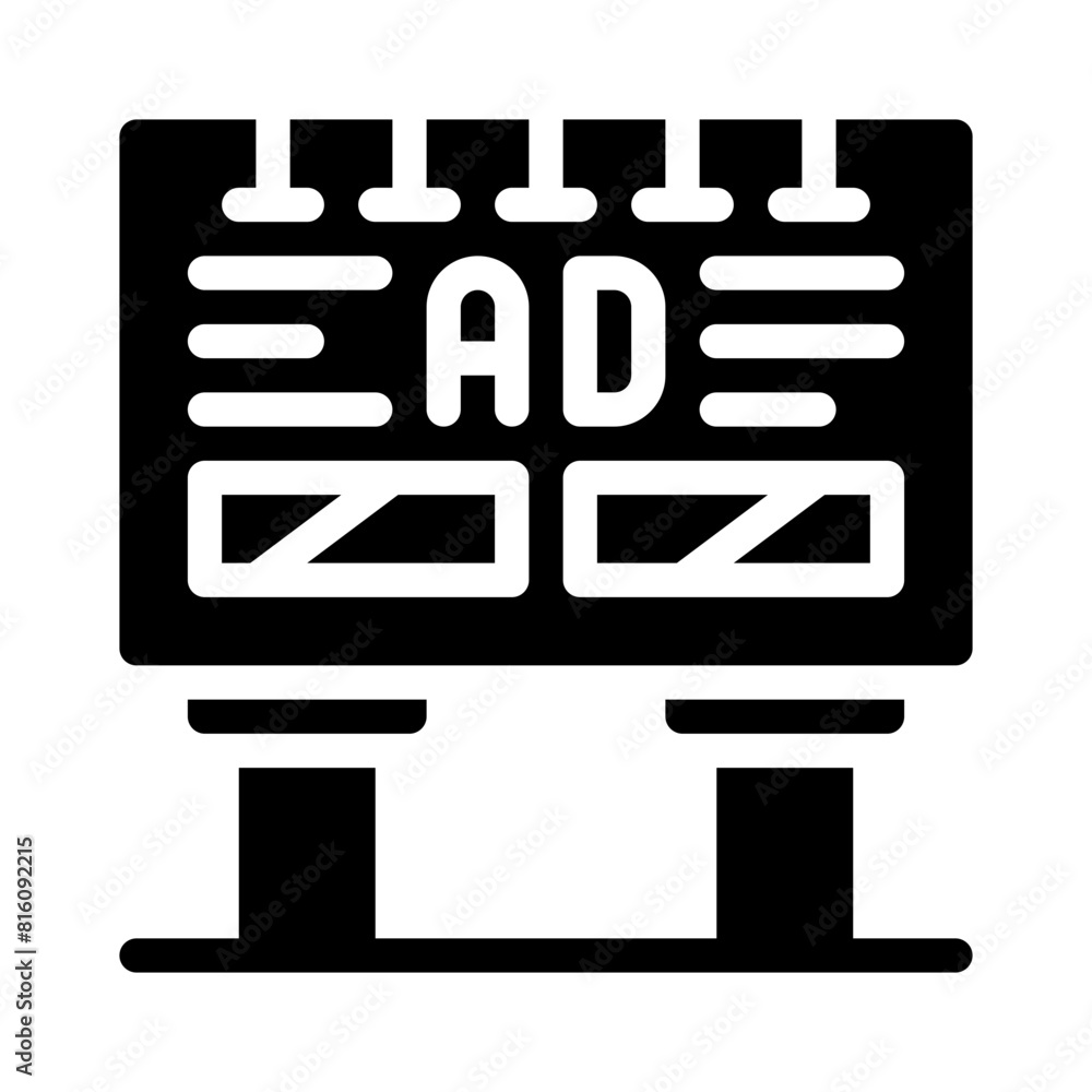 billboard glyph icon billboard glyph icon