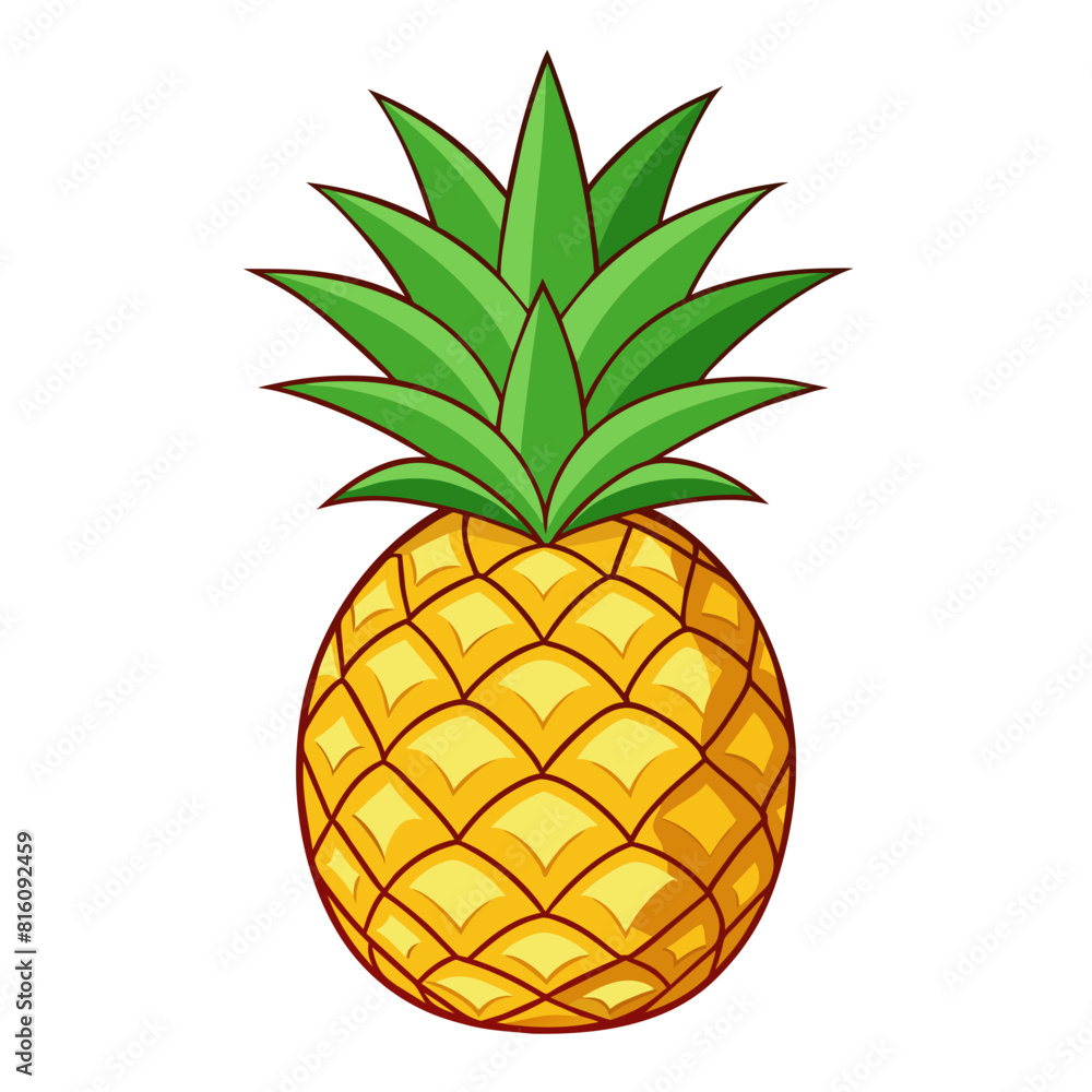 pineapple isolated on white background pineapple isolated on white background