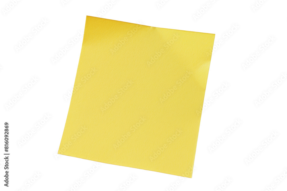 Yellow sticky note. Yellow sticky note.