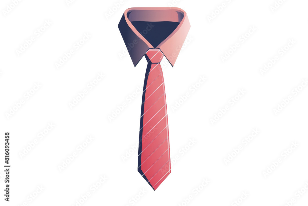 Red striped tie, perfect for any formal occasion. Red striped tie, perfect for any formal occasion.