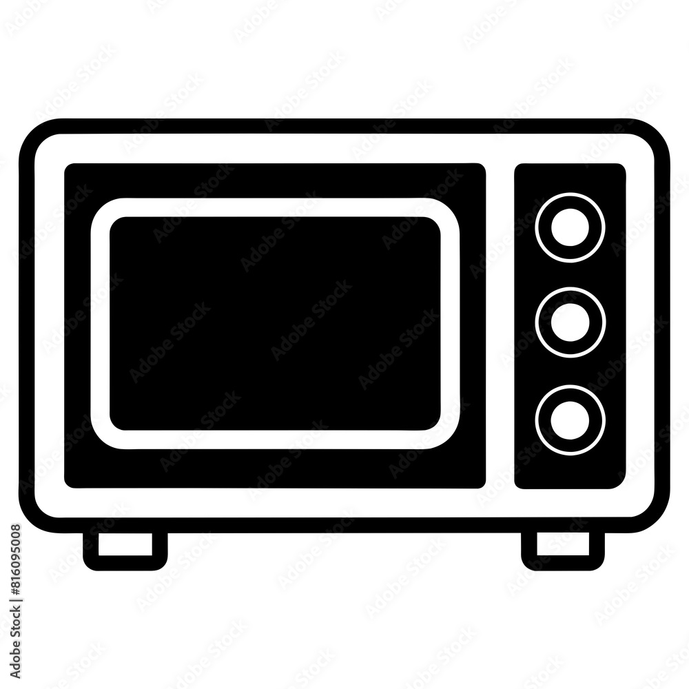 microwave icon vector silhouette illustration microwave icon vector silhouette illustration