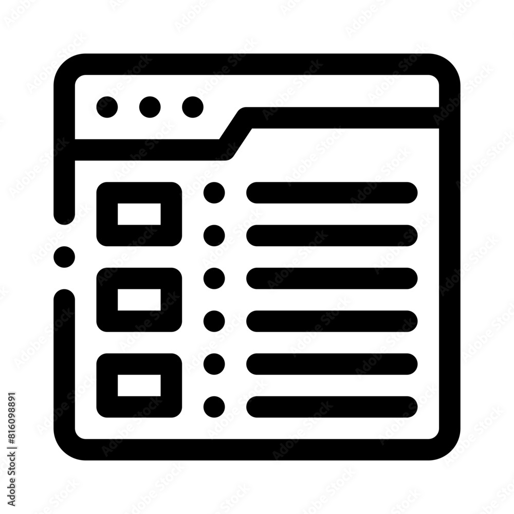 survey line icon survey line icon