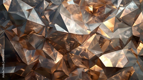 abstract faceted crystallized background photo