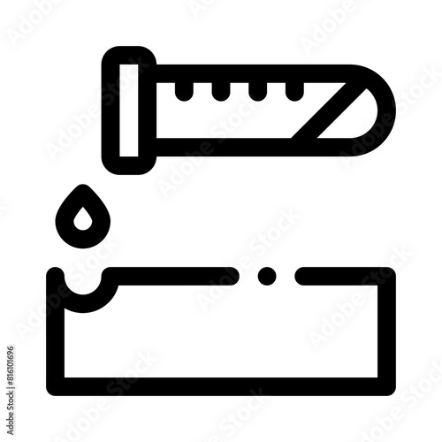 corrosive line icon