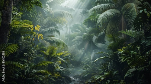 Ethereal Rainforest Stream: Hyper Realism