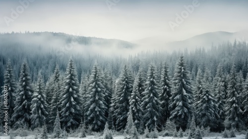 fog in the mountains