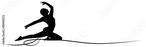 line art yoga pose