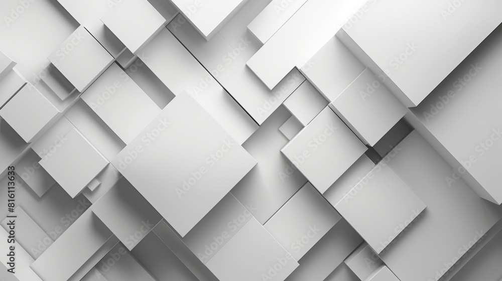 3d Geometric Rhomboids Arranged in a Precise Composition, Accentuating Clean Lines and Symmetry 3d Geometric Rhomboids Arranged in a Precise Composition, Accentuating Clean Lines and Symmetry