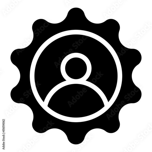 Customer Glyph Icon Design