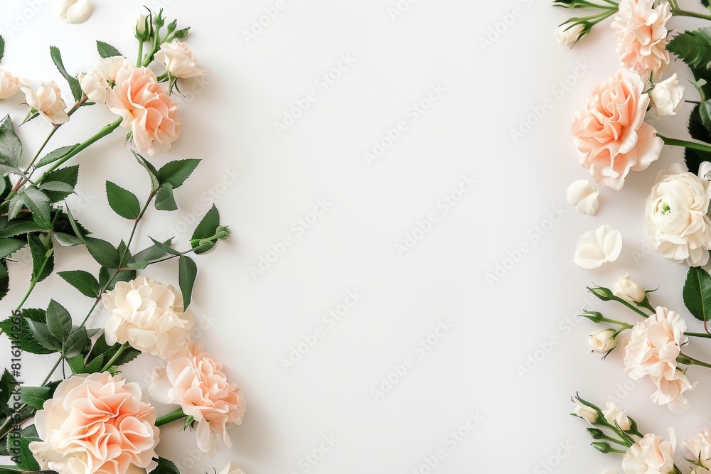 Elegant Floral Arrangement on a Clean White Background