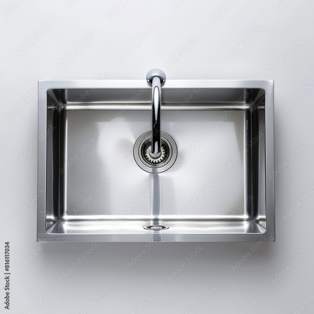 stainless steel sink on white background stainless steel sink on white background