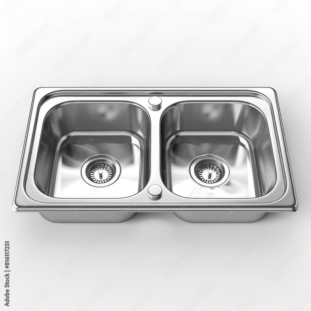 stainless steel sink on white background stainless steel sink on white background