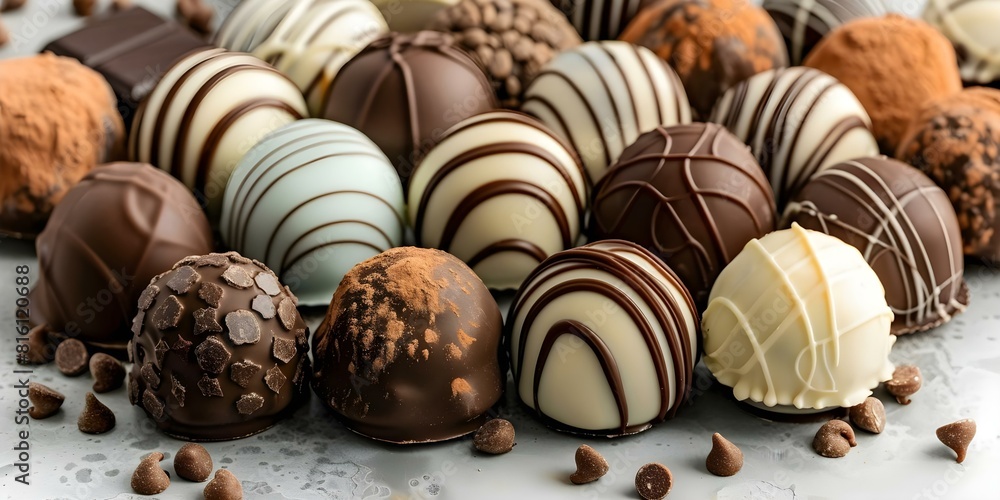 The Symbolism of a Pile of Chocolate on a Table: Indulgence, Temptation, and Sweet Treats for Any Occasion. Concept Indulgence, Temptation, Sweet Treats, Symbolism, Chocolate The Symbolism of a Pile of Chocolate on a Table: Indulgence, Temptation, and Sweet Treats for Any Occasion. Concept Indulgence, Temptation, Sweet Treats, Symbolism, Chocolate