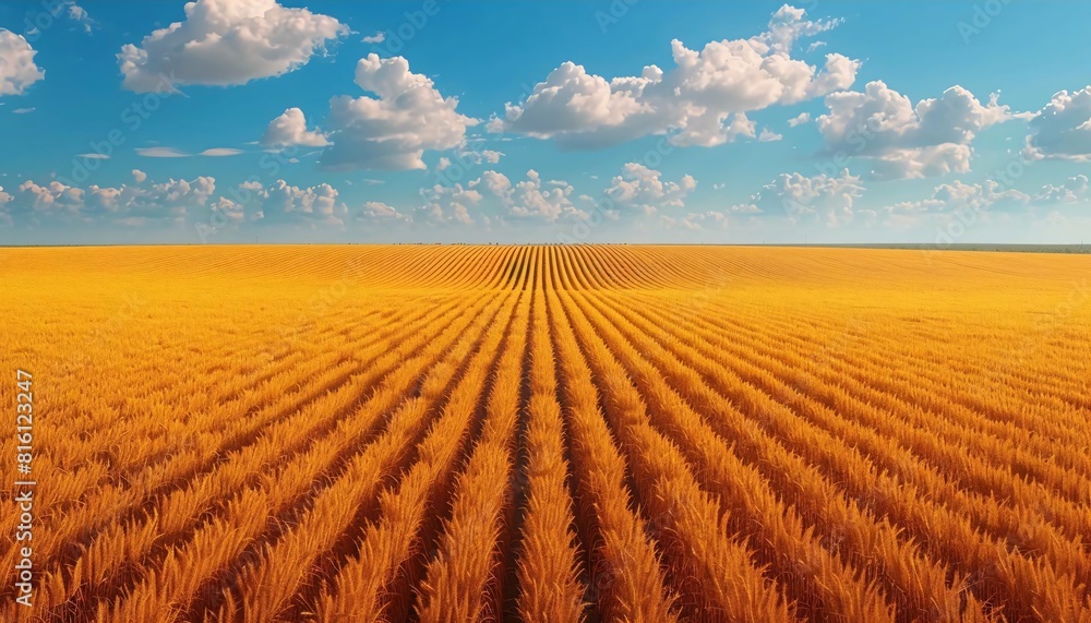 Majestic golden barley field: nature's perfection Majestic golden barley field: nature's perfection