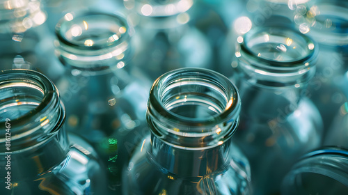 Empty Glass Bottles for Recycling : Generative AI