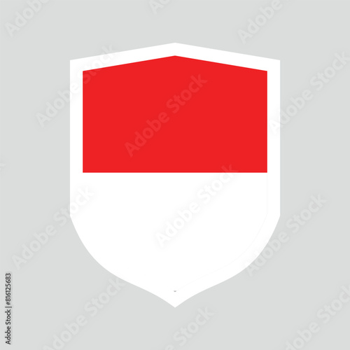 Indonesia Flag in Shield Shape Frame Free Download Indonesia Flag in Shield Shape Frame - GFXLoad