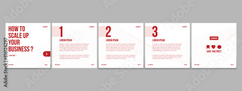 LinkedIn carousel post, social media Instagram carousel post, modern and editable business carousel template design