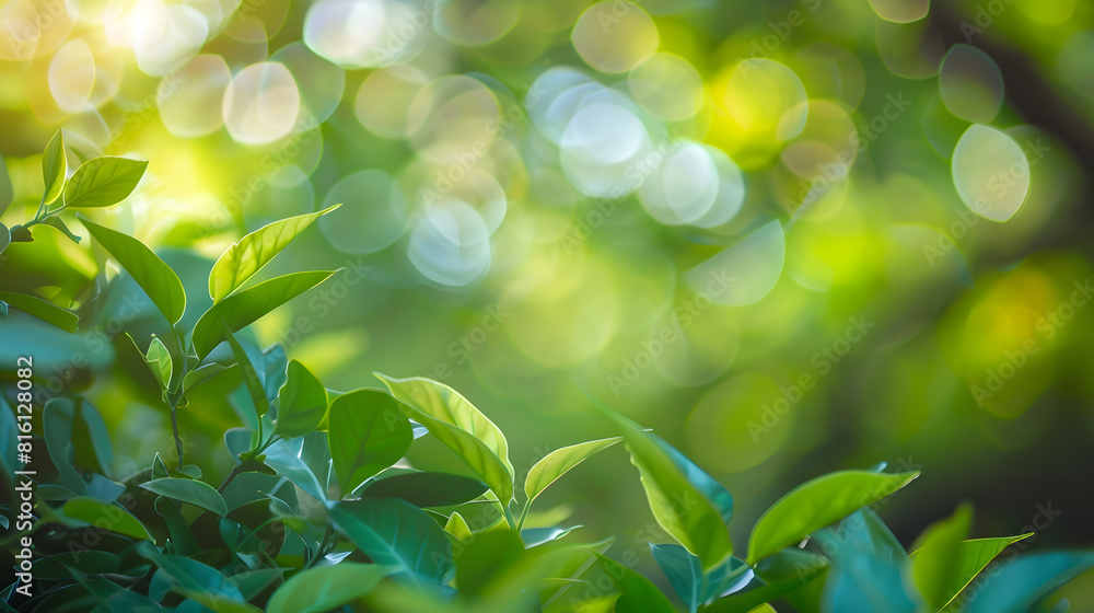 Garden blur background : Generative AI Garden blur background : Generative AI