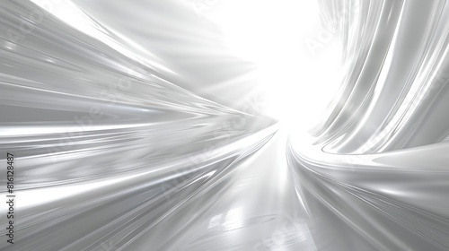 This abstract, reflective silver design serves as a stunning background and best seller wallpaper photo