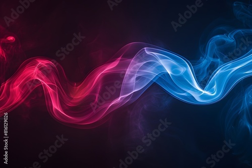 Futuristic neon electric waves abstract background. Modern, calming rhythms.